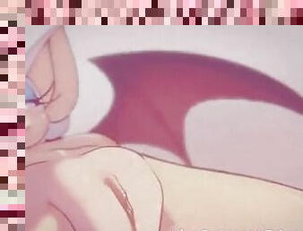 ?Lewd Animation Dub? "Rouge Showing Off Her Perfect Gem of a Pussy~" ?Art: kcanon?