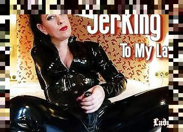 Jerking Off to My Latex - JOI with Lady Bellatrix in catsuit Femdom POV (teaser)