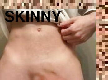 Skinny Femboy Shows off Huge Cock  @skinnyp666 on Twitter