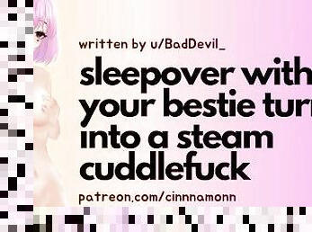 Sleepover With Your Bestie Turns Into A Steamy Cuddlefuck  ASMR Audio Roleplay  Blowjob  Creampie