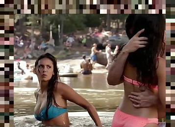 Nina Dobrev beautiful body in a sexy swimsuit