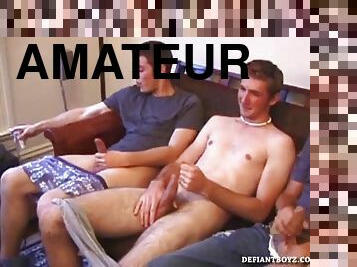 masturbation, amateur, gay, secousses, sur-le-visage, ejaculation