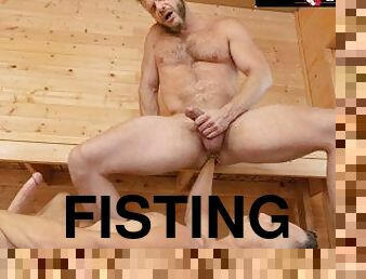 Bearded Muscle Fisted In Sauna By Jock Stranger - Brian Bonds, Ethan Sinns - FistingInferno