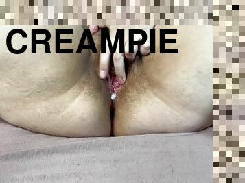 veľké-prsia, podvádzanie, zarastené, pička, žena, creampie, bbw, korisť, semeno, prsia