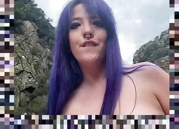 Cosplay Pretty girl fucked old man outdoors on country river bank  CAM4