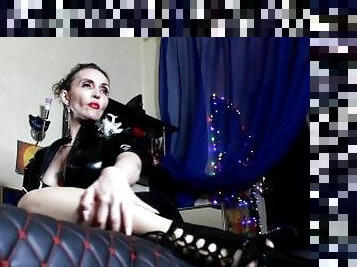 Slave Pussilingus Sexy Eva Latex Mistress Femdom Gonzo Milf Big Ass Fetish High Heels BDSM Hot