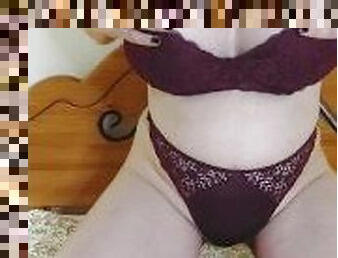 Hot Purple 4 Mature Cougar in Bed