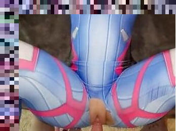 18 year old fucked in D.Va outfit