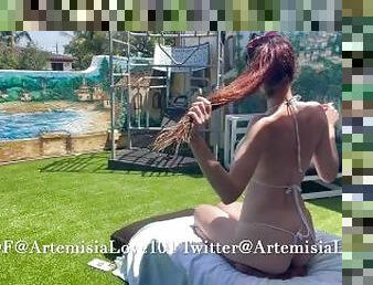 Italian Pornstar Artemisia Love smoking outdoor OF@ArtemisiaLove101 Twitter@ArtemisiaLove9