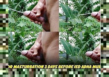 INDONESIAN DICK - Outdoor Masturbation 3 Days Before Eid al-Adha 2023