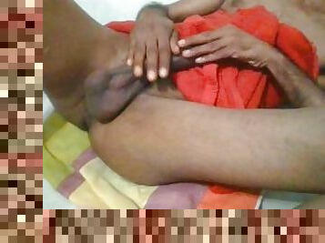 srilankan RED towel huge dick enjoy