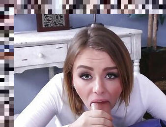 Young Alex Blake fucked in POV style byt horny step daddy