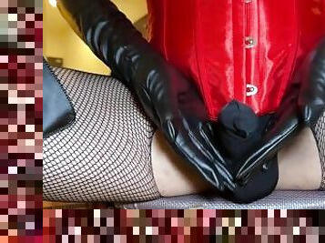 Crossdresser Femdom Penis Massage