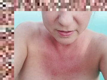 Naked smoking milf in pool pornhub con