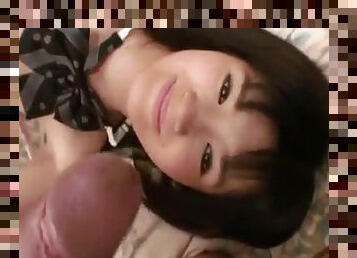 Japanese schoolgirl filmed when hard fucked