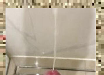 JERKING OFF IN FRIEND'S SHOWER