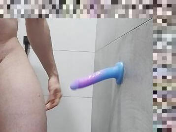 Day 4 of no nut: Some prostate edging with a new dildo I got from Oixgirl. A nice little starter