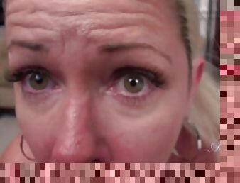 AuntJudy's - Your Hairy MILF Stepmom Liz Sucks Your Cock (POV)