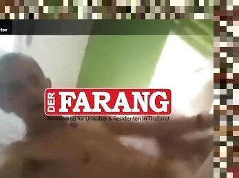 farang self footjob