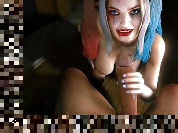 Hentai Harley Quinn Cosplay Blowjob Moaning Hot