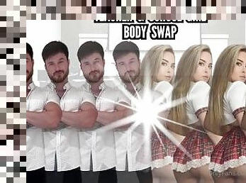 Teacher & school girl body swap