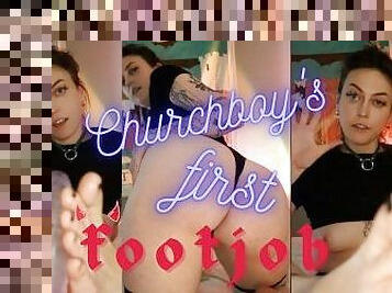 Churchboy's First Footjob Goon-Sesh JOI