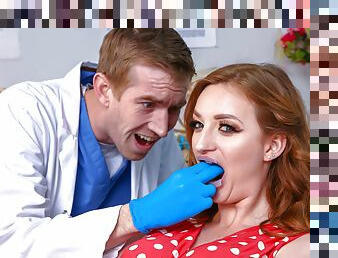 Zara DuRose enjoys sucking and riding doctor's cock