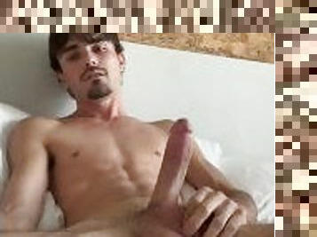 horny guy in bed