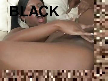 While Showering Seductively Caresses Her Thick Black Figure And Satisfies His Bbc Simultaneously - Brown Sugar