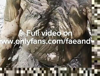 Dumb slut gets fucked hard in the mud