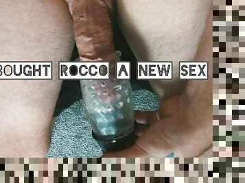 Male Orgasms - I Bought Rocco A new Sex Toy