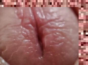 Foreskin extreme close up