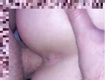 my roommate woke me up and fucked my pussy with cum
