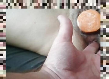 Fucked a milf with a big carrot!