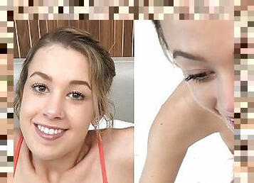 This angel-faced teen is starring in her first porn