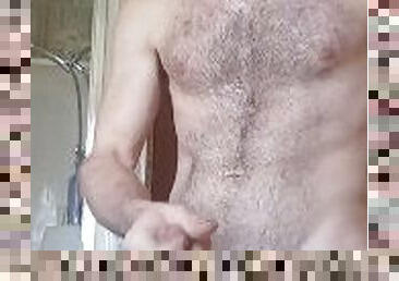 Stud after shower gets hard.