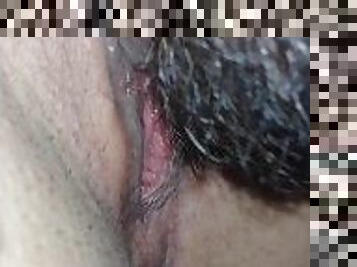 Close up pussy lick