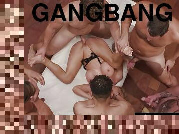 ACCIDENTAL GANGBANG - Beautiful sexual stamina trainer Danielle Renae gets fucked during a seminar