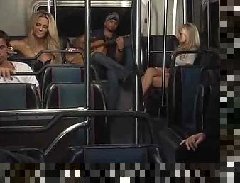 Ride on the bus turns into an orgy
