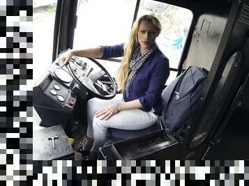 Perfect reverse cock riding anal with the needy bus driver