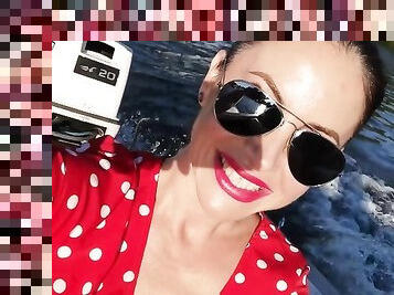 Riding in the boat makes me hot and horny - Wet Kelly